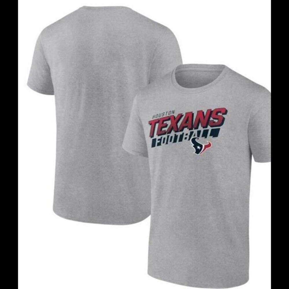 Men's Heathered‎ Gray Houston Texans To The Wire T-Shirt